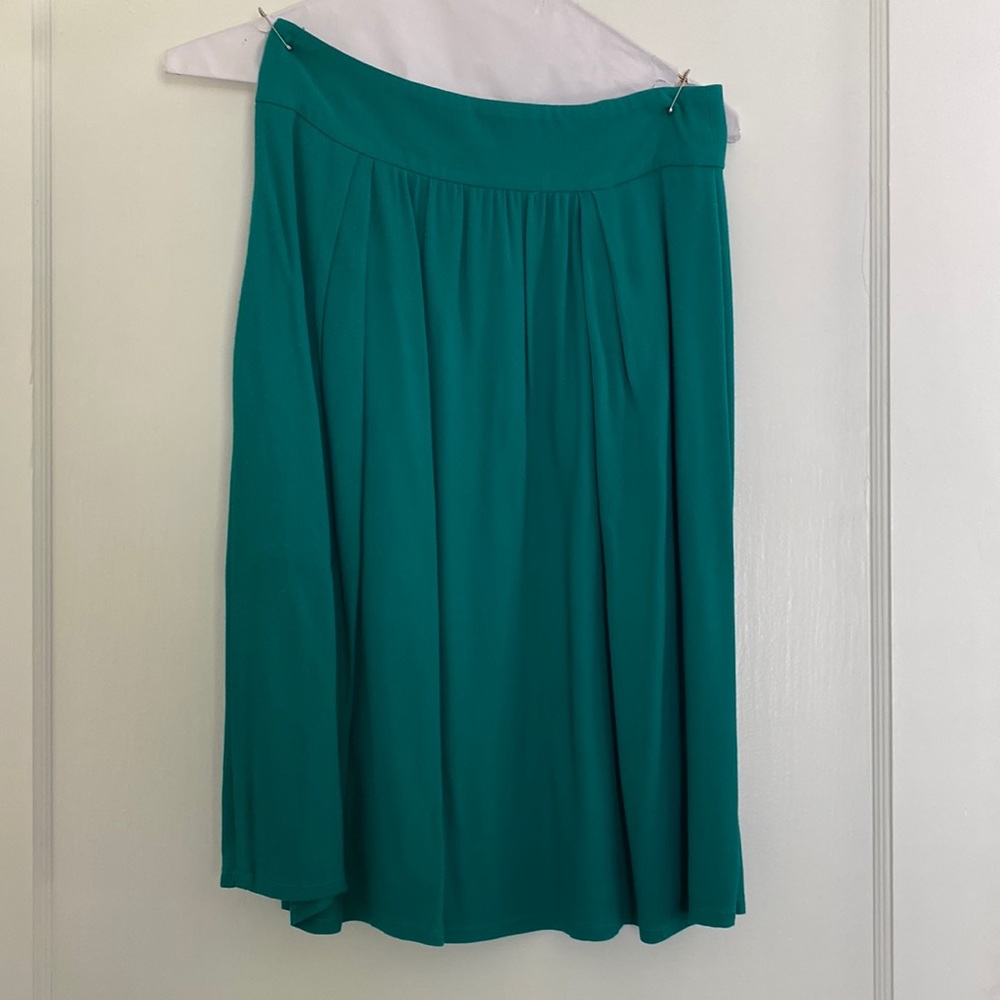 Pippa teal green midi skirt